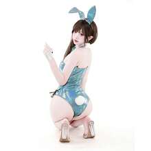 SENMHS Reverse Bunny Sexy PU Leather All Season - MH21 màu lục lam - Xem 8