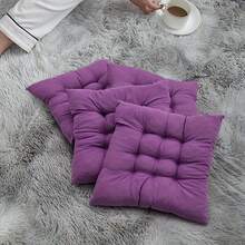 Bộ 1/4 chiếc đệm ghế bằng polyester kiểu dáng giản dị, có thể giặt máy, thiết kế dệt kim bền chắc, hỗ trợ thoải mái, phù hợp với ghế sân vườn, ghế ăn và ghế văn phòng, sử dụng đa năng, kích thước 40x40x5cm, có thể dùng làm đệm ghế phòng khách, đệm ghế, đệm ghế chơi game. - Nhiều màu - Xem 17