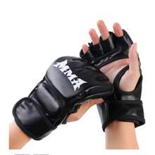 1 Pair Half Finger Boxing Gloves, Training Gear, Halloween Gift - Multicolor - View 12
