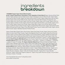 Zena Nutrition Organic Super Greens Fruit &Amp; Veggies Supplement, 70+ Superfoods From Fruit &Amp; Vegetables, 3g Fiber, Spirulina, Chlorella, Prebiotics &Amp; Probiotics, Digestive Enzymes, 180 Capsules - 白色的 - 查看 5