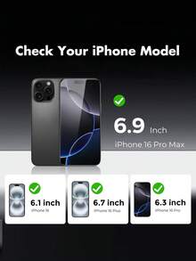 Bộ 3 miếng dán màn hình tương thích với Apple 17/16 Pro Max/16 Pro/16/16 Plus/16E/15 Pro Max/15/15 Pro/15 Plus/14 Pro Max/14 Pro/14/14 Plus/13/12/11, viền trắng in lụa, kính cường lực hai lớp, độ cứng 9H, độ trong suốt cao 99,99%, tương thích với ốp lưng điện thoại, phù hợp với thiết bị 6.9 inch. - trắng - Xem 9