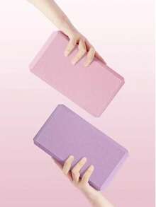 1pc Yoga Block - Latex-Free EVA Foam - Soft Non-Slip Surface Slanted Edges Yoga, Pilates, Meditation - Foam Yoga Brick Set For Stability, Balance, Deepening Stretches In Yoga Accessories