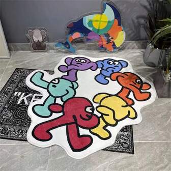 1pc Velvet Carpet Mat, Washable, Soft & Comfortable For Home Use In Living Room, Bedroom, Dining Room, Hallway, Suitable As Couples, Newlyweds, Friends Birthday, Holiday Celebration Gift