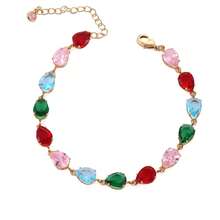 1pc Fashion Geometric Necklace, Stainless Steel Round Enamel Rose Gold Curb Chain DIY Jewelry Making Material - Multicolor - View 12