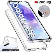 适用于三星 Galaxy S25 Ultra S24 Ultra S23 Ultra S22 S21 FE A05 A06 A16 A26 A36 A56 A14 A24 A34 A54 A15 A25 A35 A55 水晶透明防震手机壳软 TPU 保险杠防刮保护套防水防摔 - 無色 - 查看 2