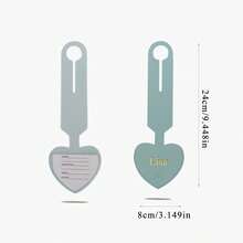 1pc Creative Heart-Shaped Boarding Pass Luggage Tag, Writable Leather Luggage Tag, Advertising Gift, Boarding Information Tag, Personalized Customization, Name Design, Letter Upper And Lower Case Tags, Flip Tag, Anti-Loss Luggage Tag, Christmas Gift, Saudi National Day Gift, Customized Exclusive Gift For Loved Ones, Family And Friends,New Year Glamour - Multicolor - View 11