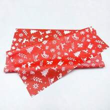 20/30pcs Christmas Gift Wrapping Paper, Party Decoration Art Paper, Suitable For Gift Packaging, Bouquet Packaging, Art Crafts, DIY, Packaging Bags, Friends' Gifts, Festive Holiday Packaging, Christmas Tree & Reindeer Design, 5 Colors To Choose From