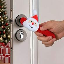 1pc Christmas Door Handle Decorations, Santa Claus Door Handle Gloves, Christmas Tree Decorations, Christmas Decoration Cartoon Protective Covers, Santa Claus Door Handle Gloves, Christmas Tree Decoration Room Protective Covers, Christmas Decoration Pendants, Holiday Party Small Gifts, Room Coverings