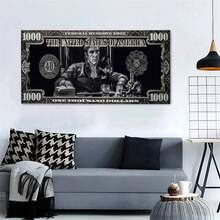 1 pieza Lienzo de arte de pared con personaje de película clásica, impresión de arte en lienzo, decoración de pared para baño, dormitorio, oficina, sala de estar, decoración del hogar, regalo creativo, pintura de pared para el hogar, SIN marco