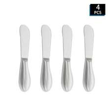 2pcs/4pcs Stainless Steel Deluxe Gold Butter Knife Set, Stainless Steel Cheese Knife, Butter Knife Set, Kitchen Daily Smearing Knife, Suitable For Cheese, Cold Butter, Jam, Pastry, Perfect For Kitchen & Restaurant, Ideal Gift For Cheese Lovers