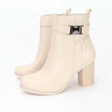 Shoes > Women's Shoes > Women's Fashion Boots > Women's Ankle Boots And Booties - Beige - View 3