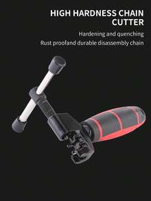 TOSUOD Herramienta portátil de acero inoxidable para romper cadenas de bicicleta - Fácil remoción de cadenas de bicicleta de montaña, mango ergonómico negro para reparación rápida, compacta y diseñada para largos recorridos, para uso de todos los ciclistas, herramientas de bicicleta, construcción