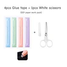 4卷渐变色胶带,笔式双面点状胶带座,适用于备忘录、日记、手工DIY、剪贴簿、返校季及办公用品 - 彩色 - 查看 21