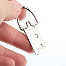 5Set (10pcs/Set) D-Ring Painting Picture Wall Frame Hanger Hanging Hooks +Screw - Silver - View 6