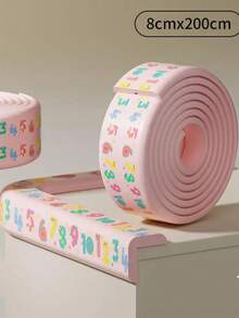 2m lange selbstklebende Tischkantenschutz, Cartoon Zahlenmodell, Wandeckenprallschutz, weich & dick stoßfeste Auflage