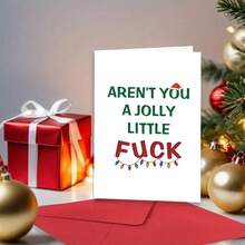 1PC, Funny Christmas Card For Him Her, Sweet Christmas Card For Husband Wife, Thankful Xmas Card & Gifts For Friends Family, To The One That Puts Up With All My Meltdowns - one-size - View 5