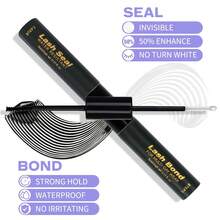 SRCKFIZ 10ml 2-In-1 DIY False Eyelash Glue & Sealant Pen, Waterproof, Quick Drying, Non-Irritating, Natural Finish, Strengthening - Black - View 8