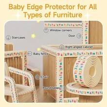 2m lange selbstklebende Tischkantenschutz, Cartoon Zahlenmodell, Wandeckenprallschutz, weich & dick stoßfeste Auflage