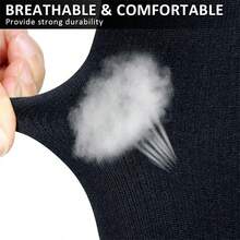 2 Pairs Zipper Compression Socks, 15-20mmHg Closed Toe Compression Knee High Socks, Unisex