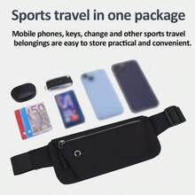 1pc Waterproof Running Waist Pack With Multi - Pocket Large Capacity Design, Sports Fanny Pack For Men And Women To Hold Mobile Phone, Keys, Wallet And More, Ideal For Running, Hiking, Travel, Workout And Various Outdoor Activities - Multicolor - View 3