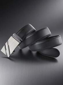 1条经典几何图案棘轮自动扣皮带，长度39.4-66.9英寸 - 雙色帶 - 查看 7