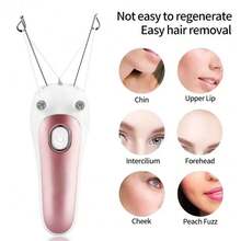 500mAh Rechargeable Women's Electric Hair Removal Device For Legs, Arms, Neck - Rose Gold - View 13