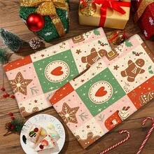 2/4 pièces Serviettes à vaisselle imprimées avec éléments de Noël, convenant comme cadeaux de Noël, décorations de Noël, serviettes microfibre modernes super absorbantes pour la cuisine, la cuisson, la vaisselle, le nettoyage, les serviettes de toilette, les torchons à thé, douces et très absorbantes, décoration de cuisine, cadeaux pour les voisins, les mères, les anniversaires, les pendaisons de crémaillère pour les amis, les essentiels de cuisine, les nécessités quotidiennes