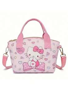 Sanrio 1Pc Sanrio Shoulder Bag Kawaii Hello Kitty Kuromi Cinnamoroll Melody Kerokero Keroppi Crossbody Bag Kitty Cat Anime Character Purse Handbag Decorate Accessories