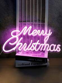 彩色裝飾霓虹燈 LED 燈牌 USB 供電 便攜易用 可選字句包括「Merry Christmas」、「Love」、「Happy Birthday」、「Let's Party」、「Marry Me」、「Baby」、「Boy Or Girl」、「Cheers To Love」等 - 彩色 - 查看 33