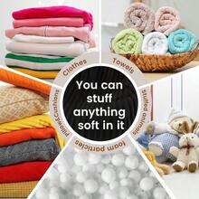 Ribbed Rabbit Fur Stuffed Animal Storage Bean Bag Chair Cover No Filler Comfy Bean Bag Cover Without Filling Or Home Bedroom Decor Organizing Plush Textile HolderWhite, L - Black + Large + Ribbed Rabbit Fur - View 4
