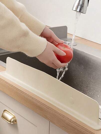 1个全新厨房水槽防溅硅胶防水垫