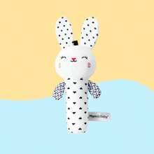 Black & White Baby Rattle Toys, Newborn 0-6 Months Sensory Training Toys, Multi-Animal Shaped With Sound Maker, Teether Grip Training Early Educational Toys