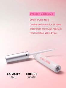 5 ml Colla per ciglie, trasparente e resistente dopo l'asciugatura, strumenti per ciglie finte per uso quotidiano, set facile da trasportare per i viaggi