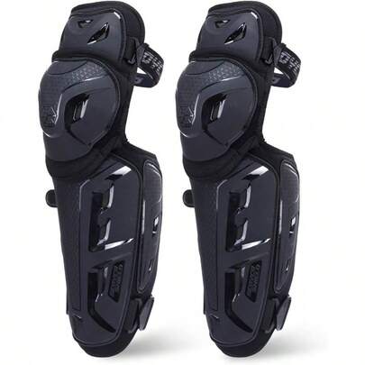 - Protector de rodilla para motocicleta, antideslizante, 2 en 1, ajustable, proteccin de rodilla de motocross, armadura de carreras