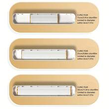 Multi-Functional Kitchen Cling Wrap Cutter, Can Cut Plastic Film, Sharp Blade Can Cut Aluminum Foil, Comes With Non-Slip Storage Box, Can Be Firmly Fixed On Tabletop And Wall - Multicolor - View 11