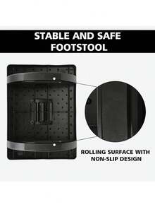 1个符合人体工学的办公脚踏 - 带按摩滚轮的桌面脚踏 - 家用办公配件，提供最大的舒适度和支撑力！ - 彩色 - 查看 5