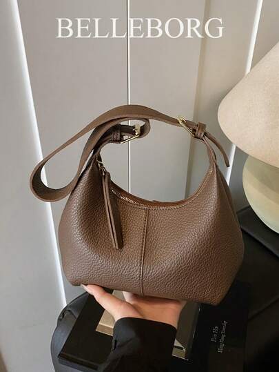 Women's Casual Minimalist Solid Color Underarm Shoulder Bag