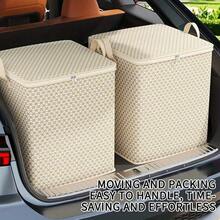 1 thùng đựng đồ cỡ lớn 220L (7,8 feet khối) - Hộp đựng đồ có khóa kéo tiết kiệm không gian, hộp đựng đồ di động nhẹ dưới gầm giường cho tủ quần áo, gác xép, khi chuyển nhà - Thùng vải không dệt màu be đựng đồ giường, quần áo, khăn trải giường - Nhà cửa, du lịch, sắp xếp theo mùa, lưu trữ trong phòng ngủ, thiết kế họa tiết hình học, tay cầm chắc chắn - Nhiều màu - Xem 3