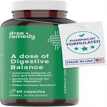 A Dose Of Digestive Balance-Gut Health Supplement-USDA-Kombucha, 7 Probiotic Strains And Prebiotics For Microbiome-Digestive Enzymes For Digestion-Bloating Relief For Women And Men - 白色的 - 查看 1