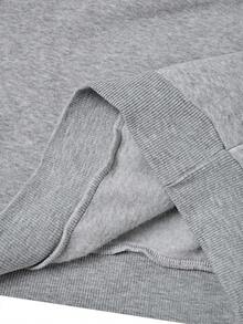 Moletom de lã tamanho europeu com gola redonda, respirável e macio, com estampas coloridas que adicionam um toque fashion