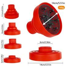 Foldable Hair Dryer Diffuser Attachment, Portable Silicone Diffuser, Suitable For Curly Hair, Ideal For Travel, Salon And Home Use