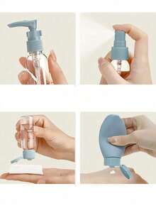 11 pièces/set Ensemble de bouteilles de voyage rechargeables pour cosmétiques, contenants vides pour liquides. Bouteilles de voyage rechargeables, étanches, pressables, d'une capacité de 60 ml. Essentiels pour le shampoing, le revitalisant, la lotion corporelle, le gel douche. Sous-emballage pour la décoration de la maison, du salon, de la chambre à coucher, de la salle de bain. Accessoires pour les voyages, les mariages, les fêtes, les anniversaires, les cadeaux pour maman, papa, amis. Nouvel an, accessoires, cadeaux amusants, essentiels de voyage