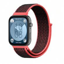 兼容华为 Watch Fit 3 4 4 Pro 耐用尼龙环带透气腕带智能手表手链配件舒适轻便表带适合日常使用和锻炼 - 彩色 - 查看 8