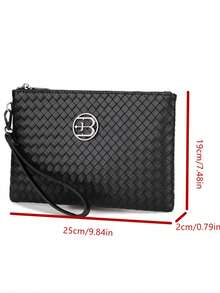 Braiding Style Men PU Leather Wallet Purse Money Credit Card Holders Men Wallet Money Bag Old Money - Black - View 2