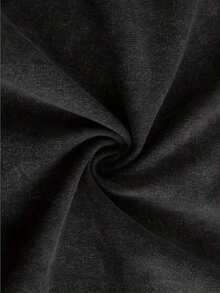 230G Retro Washed Cotton-Shirt, Busch Light Beer Camping Graphic Double-Sided Print, Loose Fit Round Neck, Unisex Summer Streetwear, Outdoor Holiday Fashion New Arrival - 黑色 - 查看 3