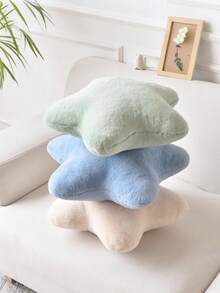 星形枕头，床和沙发的装饰垫，星形枕头，柔软仿兔毛宿舍垫，适合沙发、卧室和客厅的装饰枕头，适用于万圣节和圣诞节装饰。 - 藍色 - 查看 5