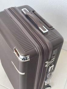 Carry-On Luggage Kit + Toiletry Bag, High Quality, 4 Double Wheels 360 Degree Rotation/ Travel Suitcase - Cà phê nâu - Xem 2