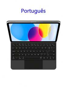 Magnetic Keyboard Case Compatible With Ipad A16 11 Inch/10th Generation 2025 Model Tablet A3354 A3355 A3356 A2696 A2757 A2777, Smart Keyboard, Magnetic Multi-Touch, Backlit Touch, Wireless Tablet Protective Cover