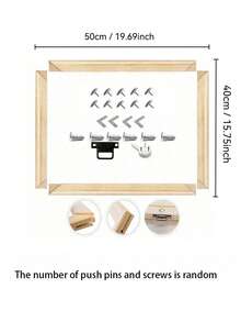 一套DIY木框套装，尺寸40*60厘米/15.75*23.62英寸，可选尺寸：30x40厘米、25x35厘米、35x55厘米、35x45厘米、40x50厘米，松木制成，适用于油画、墙面艺术、钻石画、绘画练习等。