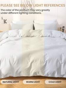 Juego de funda nórdica de 2/3 piezas, ropa de cama sólida, juego de ropa de cama sólida, ropa de cama suave y amigable con la piel, juego de funda nórdica suave y antipelusas, decoración minimalista de la habitación, funda de edredón y funda de almohada con estilo simple, no incluye el relleno del edredón, se adapta a camas individuales, dobles, king y queen de todas las tallas, adecuado para todas las estaciones, decoración de otoño, decoración de la habitación, vuelta al colegio, suministros escolares